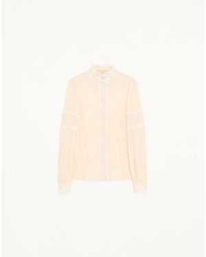 Valentino Crepe De Chine Shirt - White