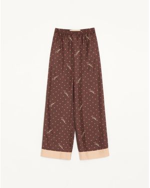 Valentino Stelline Firma Starry Twill Trousers - Red