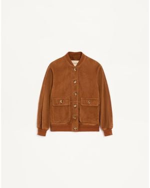 Valentino Suede Caban - Brown