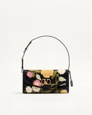 Valentino Garavani Devain Small Embroidered Shoulder Bag - Multicolour