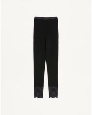 Valentino Cashmere Leggings - Black