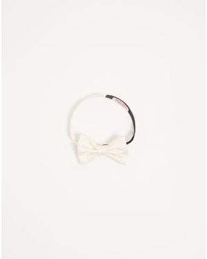Valentino Garavani Silk Bow Tie - Natural