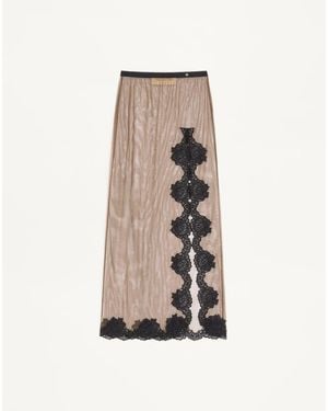 Valentino Long Skirt - Natural