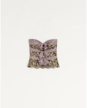 Valentino Chiffon Top - Natural
