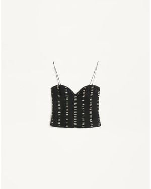 Valentino Chiffon Top - White