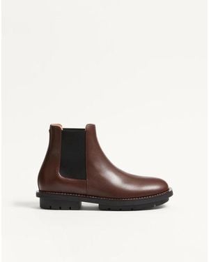 Valentino Garavani Urbie Calfskin Ankle Boot - Brown