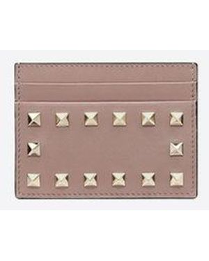 Valentino Garavani Rockstud Calfskin Cardholder - Multicolour