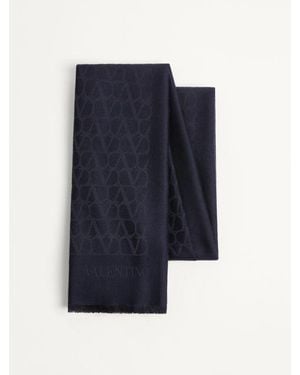 Valentino Garavani Stola Toile Iconographe - Blu