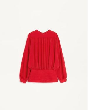 Valentino Light Georgette Top - Red