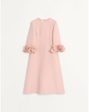 Valentino Crepe Couture Midi Dress 36 - Pink