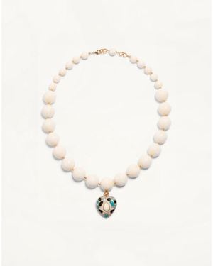 Valentino Garavani Coeur Royal Necklace - Natural