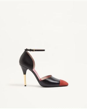 Valentino Garavani D'Orsay Sinead Pumps Aus Ziegen- Und Wildleder, 105 Mm Frau - Weiß