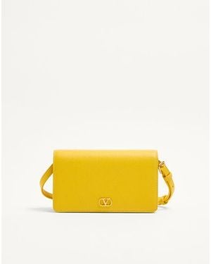 Valentino Garavani Vlogo Signature Mini Shoulder Bag - Yellow