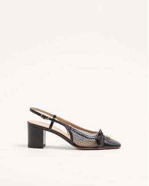 Valentino Garavani Valet Du Roi Slingback Pump - White