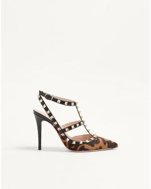 Valentino Garavani Rockstud Court Shoes With Straps - White