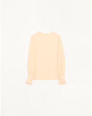 Valentino Georgette Top - White