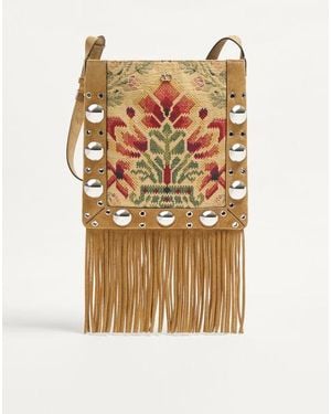 Valentino Garavani Sac Porté Épaule Nellcôte En Jacquard Avec Franges Homme - Multicolore