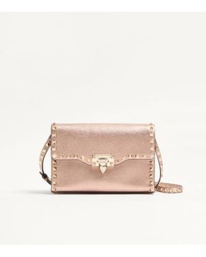 Valentino Garavani Rockstud Small Crossbody Bag - Natural