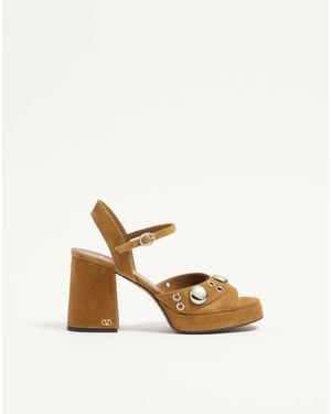 Valentino Garavani Nellcôte Platform Sandal - Natural