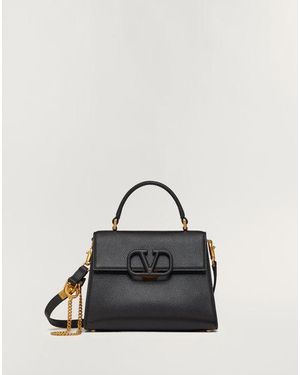 Valentino Garavani Small Vsling Grainy Calfskin Handbag in Green Lyst UK