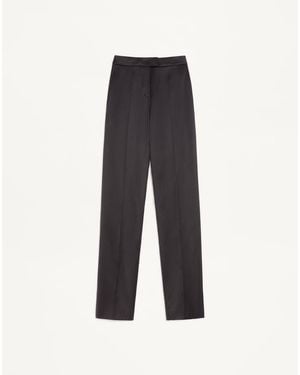 Valentino Double Duchesse Stretch Pants - Blue
