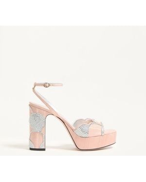 Valentino Garavani Bowow Platform Sandal - Natural