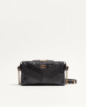 Valentino Garavani Panthea Small Shoulder Bag - Black