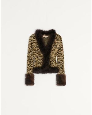 Valentino Jacquard Lurex Knit Jacket - Multicolour