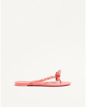Valentino Garavani Rockstud Rubber Slipper - Pink
