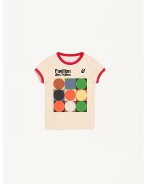 Valentino T-Shirt En Jersey De Coton Imprimé Femme - Blanc