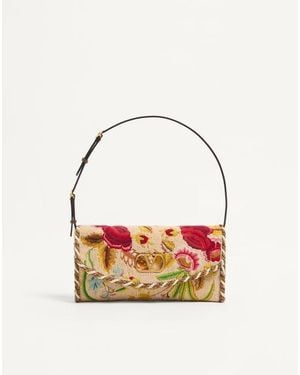 Valentino Garavani Bolso De Hombro Pequeño Devain Bordado Mujer - Multicolor
