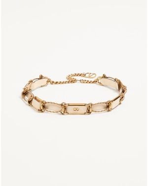 Valentino Garavani Vlogo Signature Chain Belt - Natural