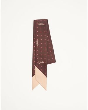 Valentino Garavani Stelline E Firma Starry Silk Bandeau Scarf - Multicolor