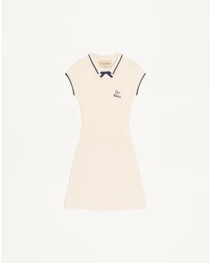 Valentino Knitted Short Dress - Natural