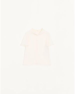 Valentino Georgette Top - Natural