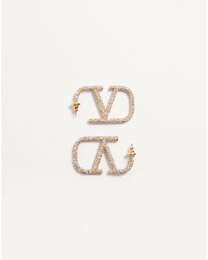 Valentino Garavani Vlogo Signature Earrings - Natural