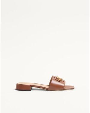 Valentino Garavani Vlogo Signature Slide Sandal - Pink