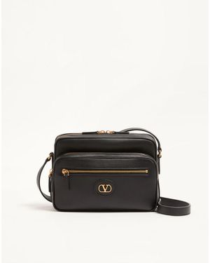 Valentino Garavani Antibes Calfskin Shoulder Bag - Black