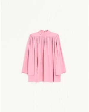 Valentino Cady Couture Pleated Top 38 - Pink