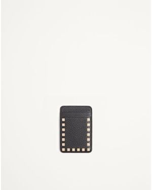 Valentino Garavani Rockstud Magnetic Cardholder - White