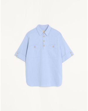 Valentino Oxford Cotton Polo Shirt - Blue