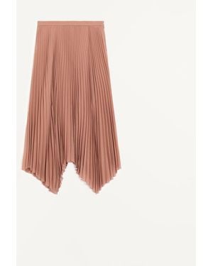 Valentino Falda Midi De Georgette Ligero Mujer - Blanco