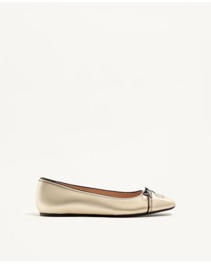 Valentino Garavani Vlogo Signature Ballerina - Natural