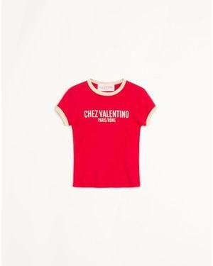 Valentino Jersey Cotton T-Shirt - Red