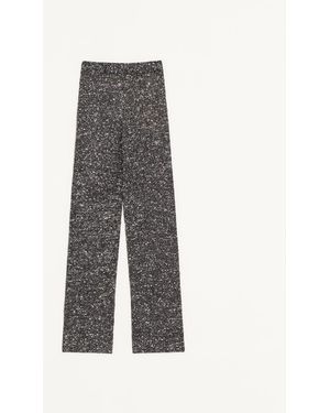 Valentino Sequin Thread Knit Pants - Gray