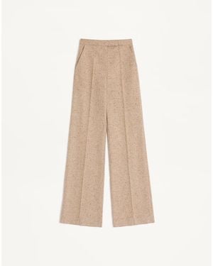 Valentino Natté Buttoned Weave Pants - Natural