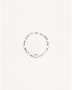 Valentino Garavani Ovalette Metal Bracelet - Natural