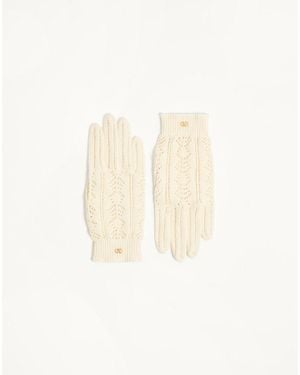 Valentino Garavani Cotton Gloves - White