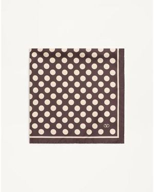 Valentino Garavani Opticool Silk Scarf - White