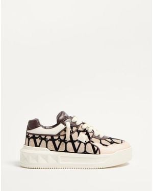 Valentino Garavani One Stud Xl Low-Top Sneaker - Natural